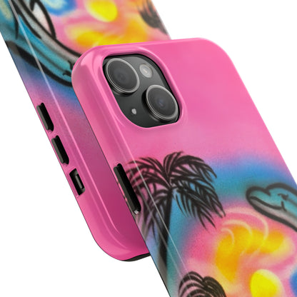 "dolphin love" airbrush iPhone case