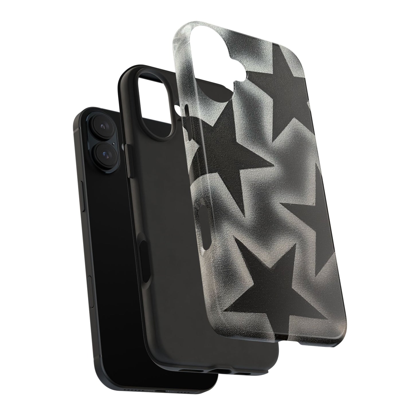 "chrome stars" airbrush iPhone case