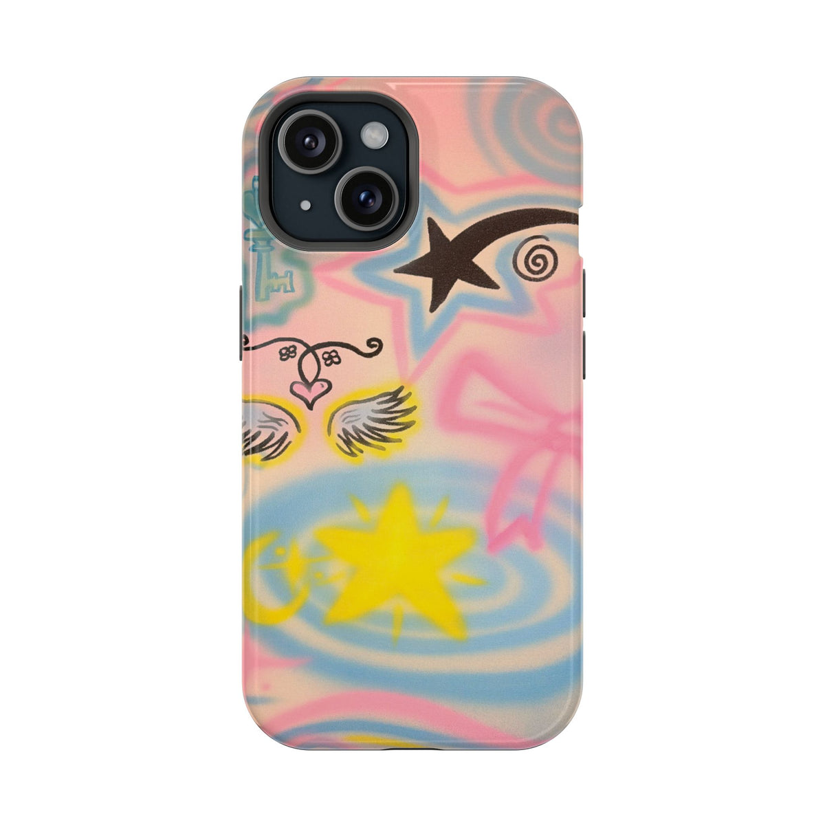 MagSafe "star energy" airbrush iPhone case