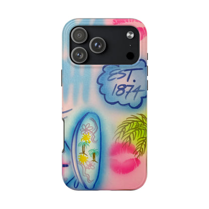 "in the wave" airbrush iPhone case