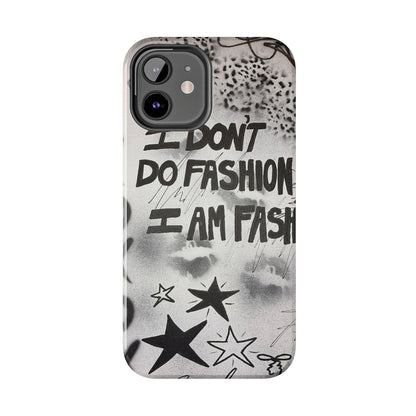 "i am fashion" airbrush iPhone case