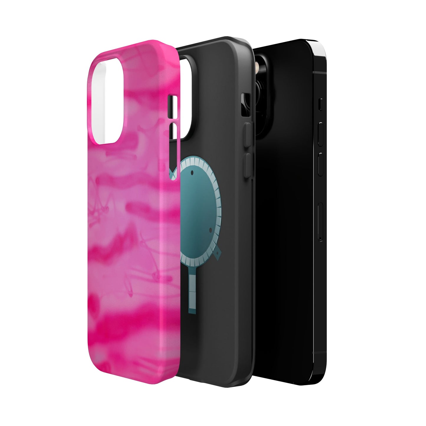MagSafe "pink camo" airbrush iPhone case