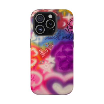 MagSafe „luck & luv pt. 2“ Airbrush iPhone Hülle