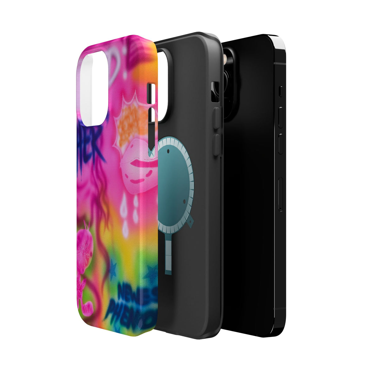MagSafe "wanted" airbrush iPhone case