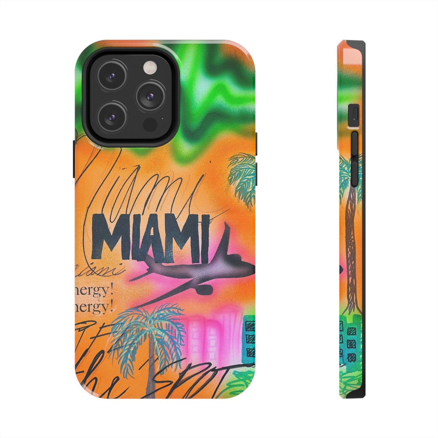"miami, fl" airbrush iPhone case