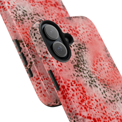 "red cheetah" airbrush iPhone case