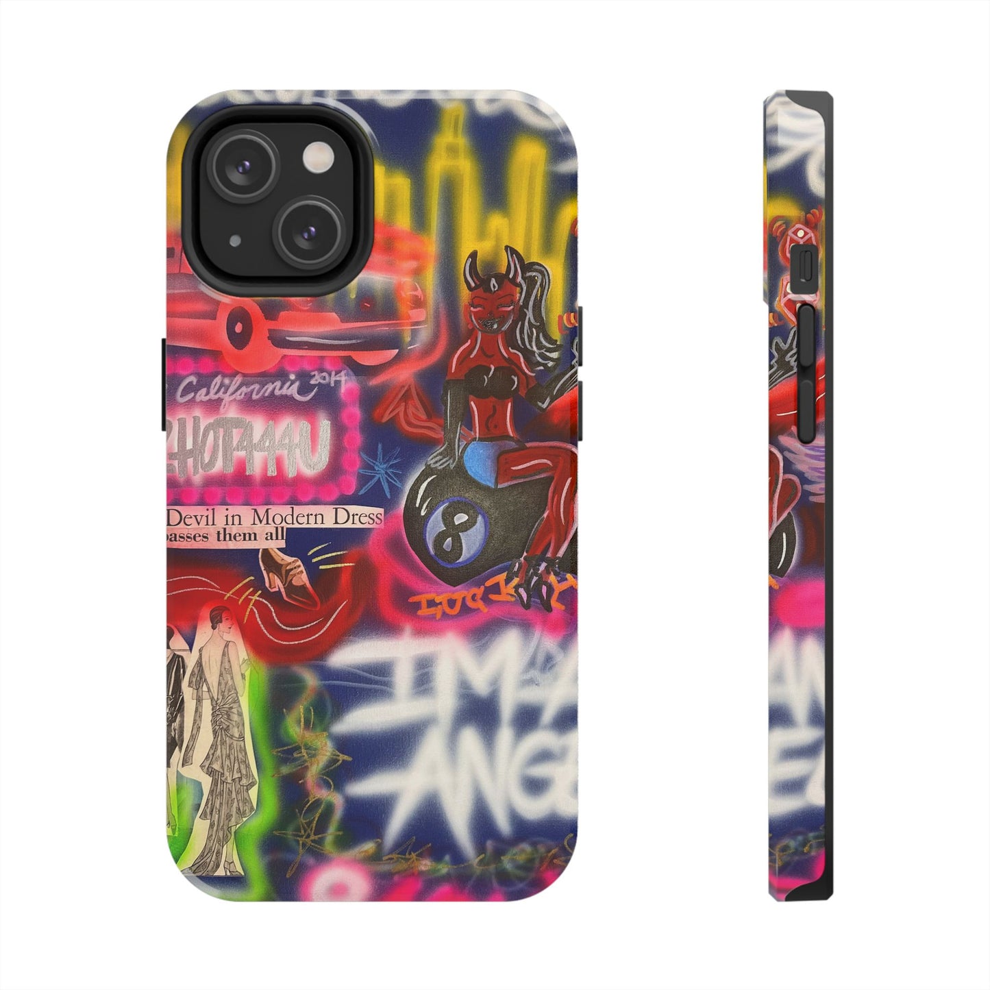 "im an angel" airbrush iPhone case