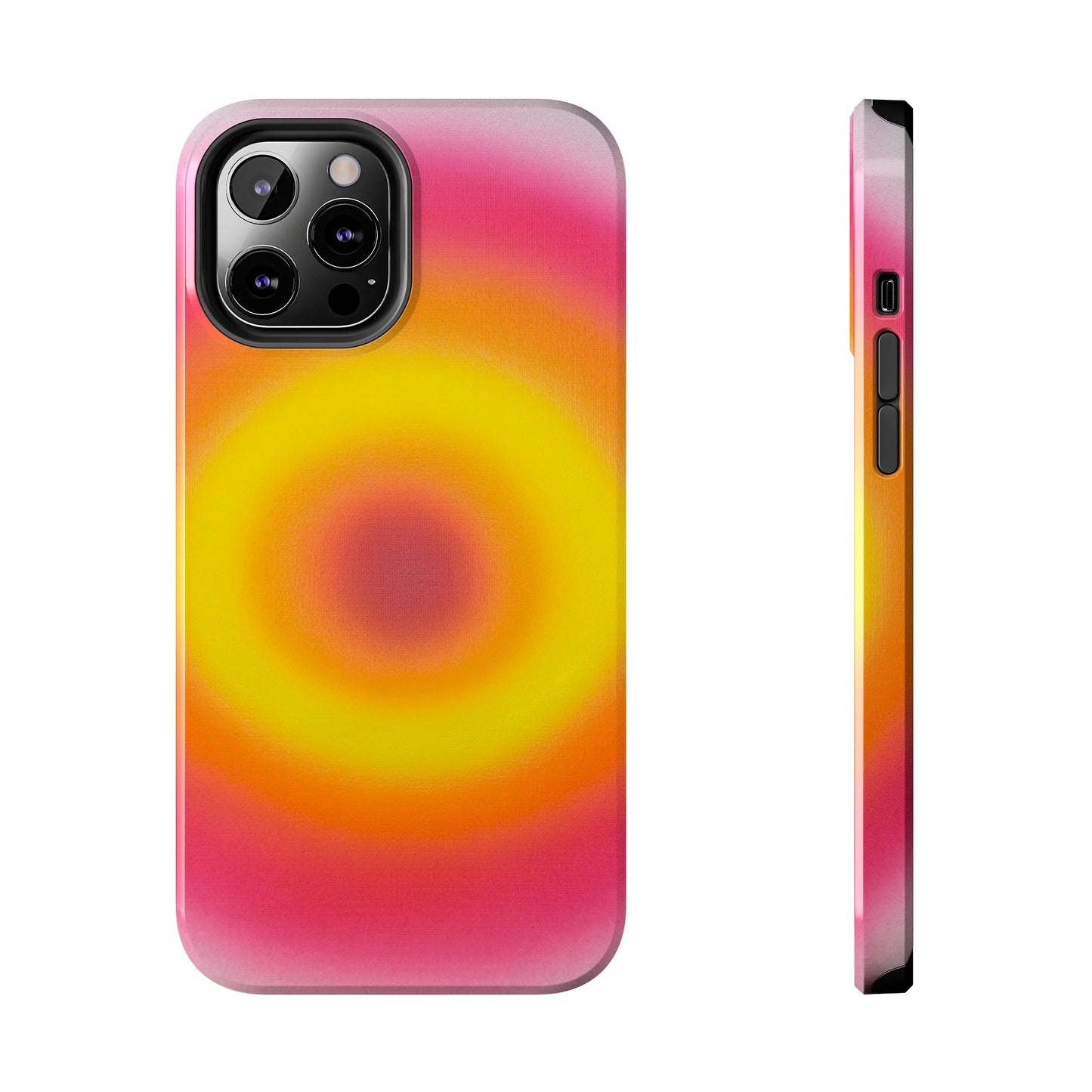"pink lemonade aura" airbrush iPhone case