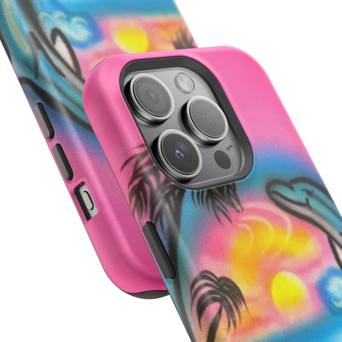 MagSafe "Delfinliebe" Airbrush iPhone-Hülle