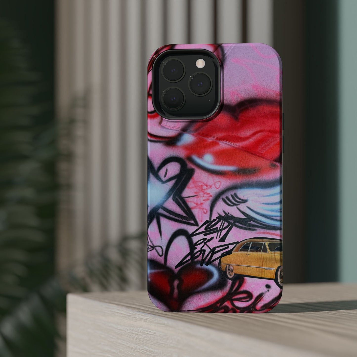 MagSafe "lust or love" airbrush iPhone case