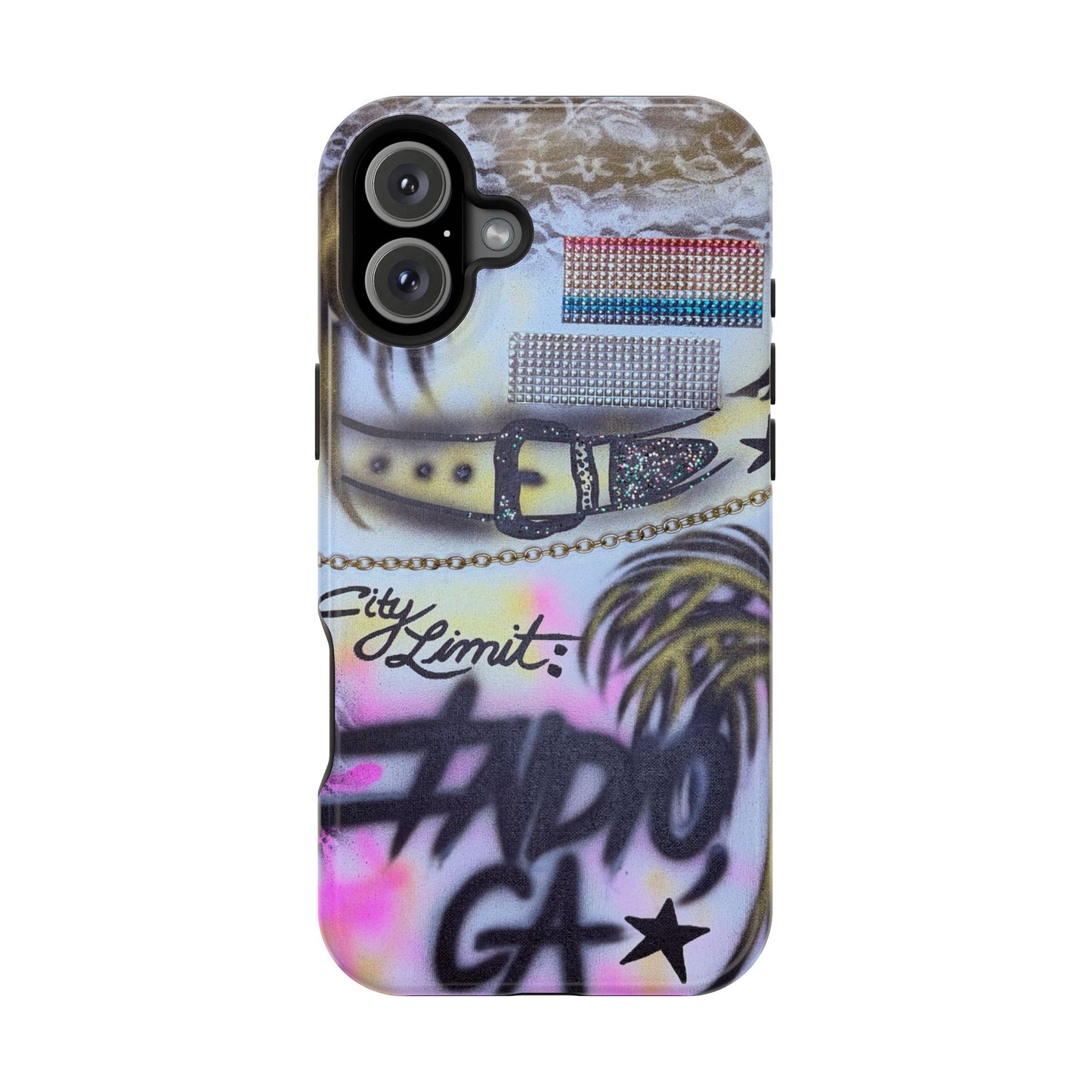 MagSafe "indio, ca" airbrush iPhone case