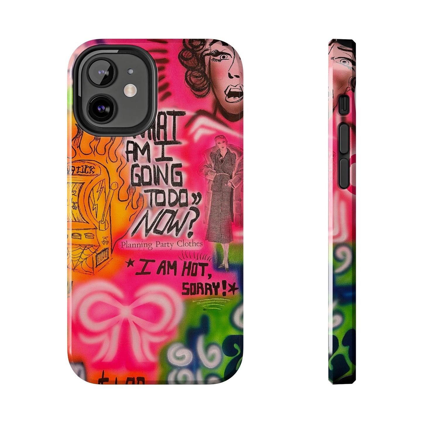 "out of luck" airbrush iPhone case