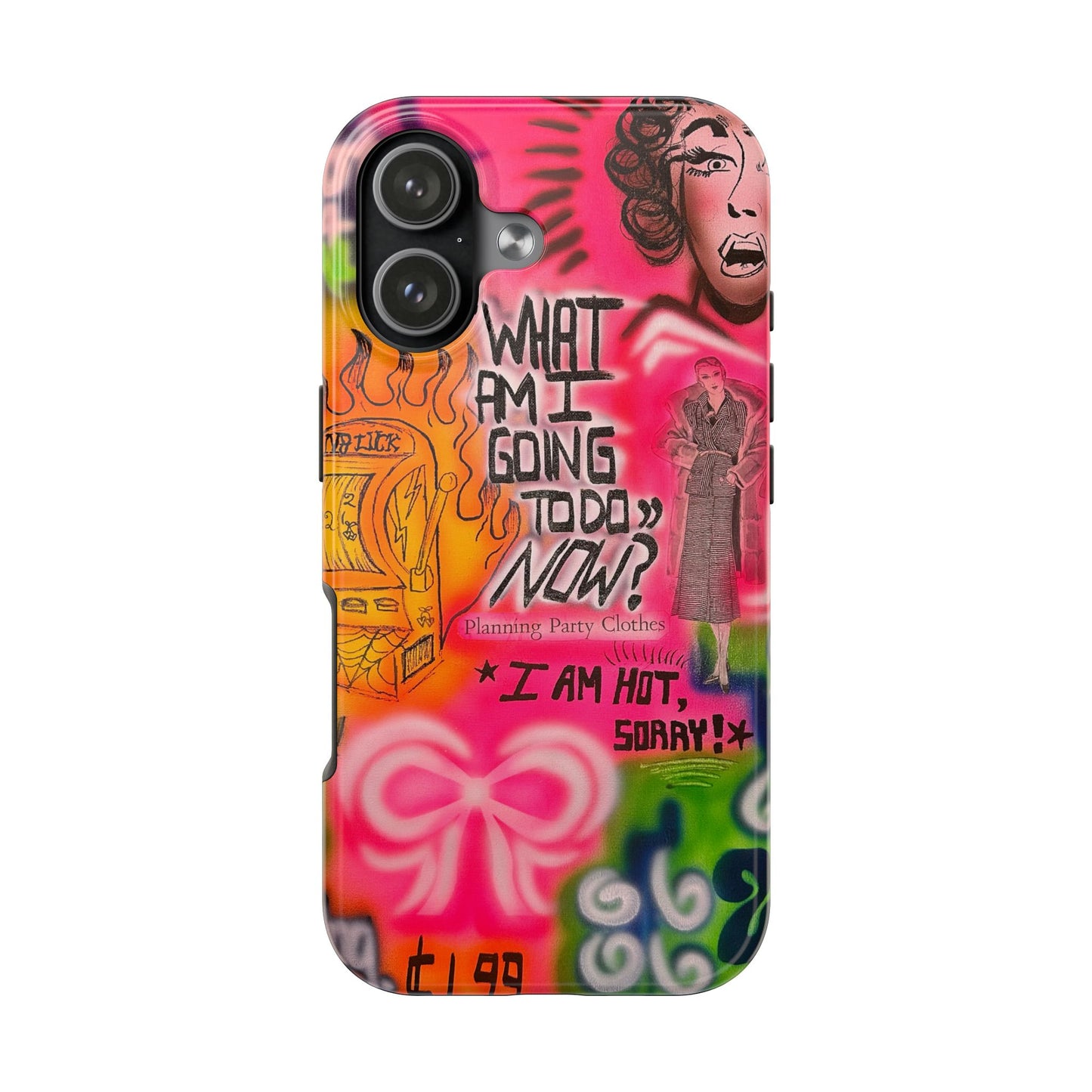 "out of luck" airbrush iPhone case