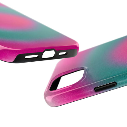 "watermelon swirl" aura airbrush iPhone case