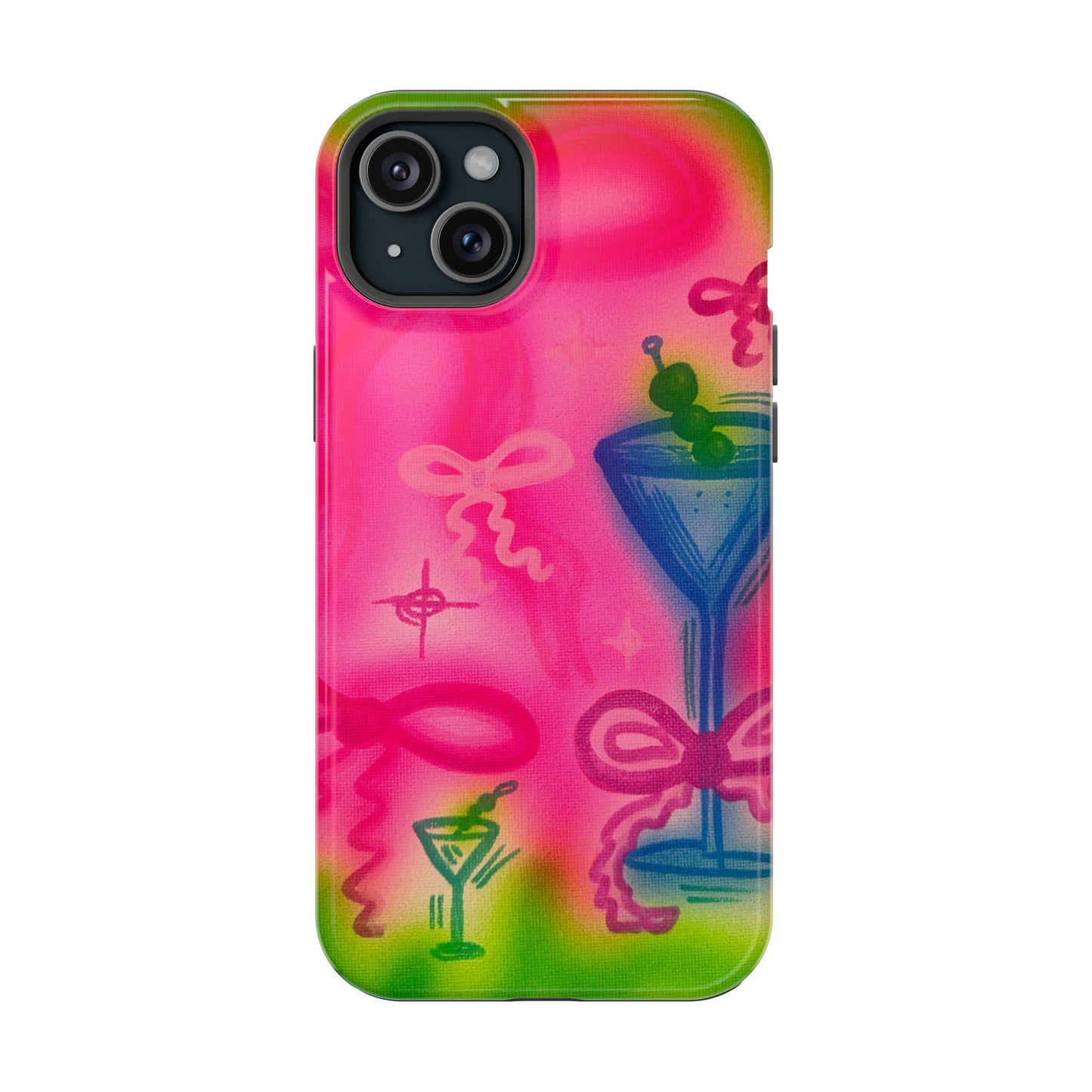 MagSafe „Bow Martini“ Airbrush-iPhone-Hülle