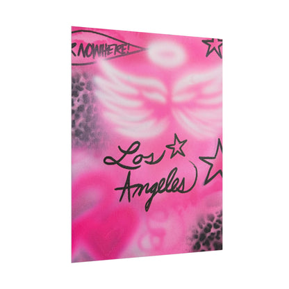 "pink angel wings" airbrush rolled print