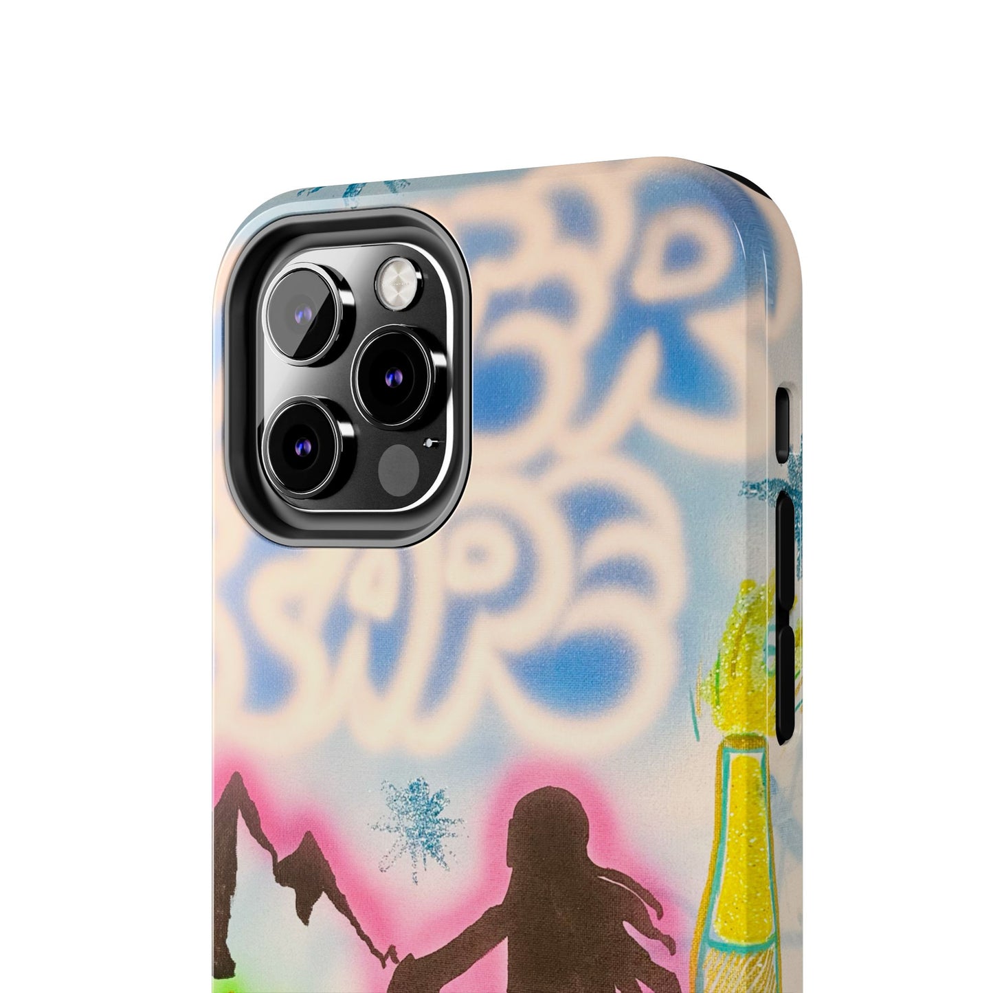 "winter escape" airbrush iPhone case
