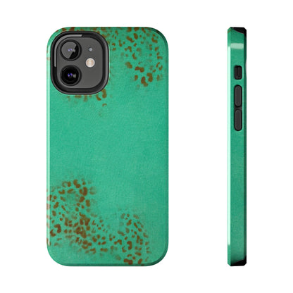 "teal cheetah" airbrush iPhone case