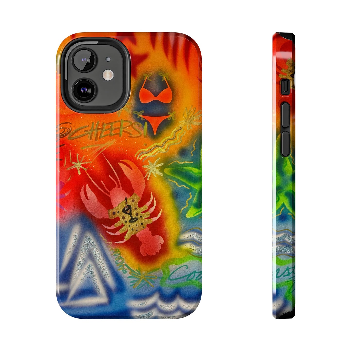"tipsy lobster" airbrush iPhone case