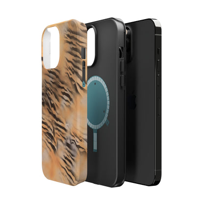 MagSafe "neutral tiger" airbrush iPhone case