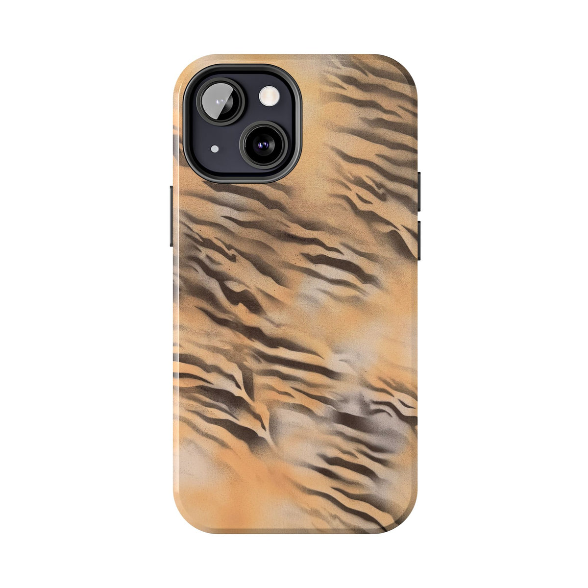 neutral tiger airbrush iPhone case