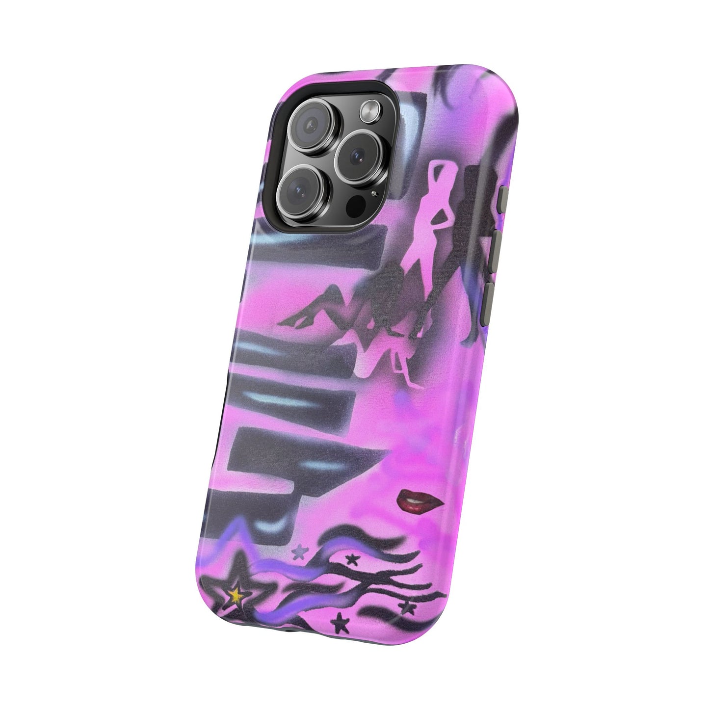 MagSafe "neon nights" airbrush iPhone case