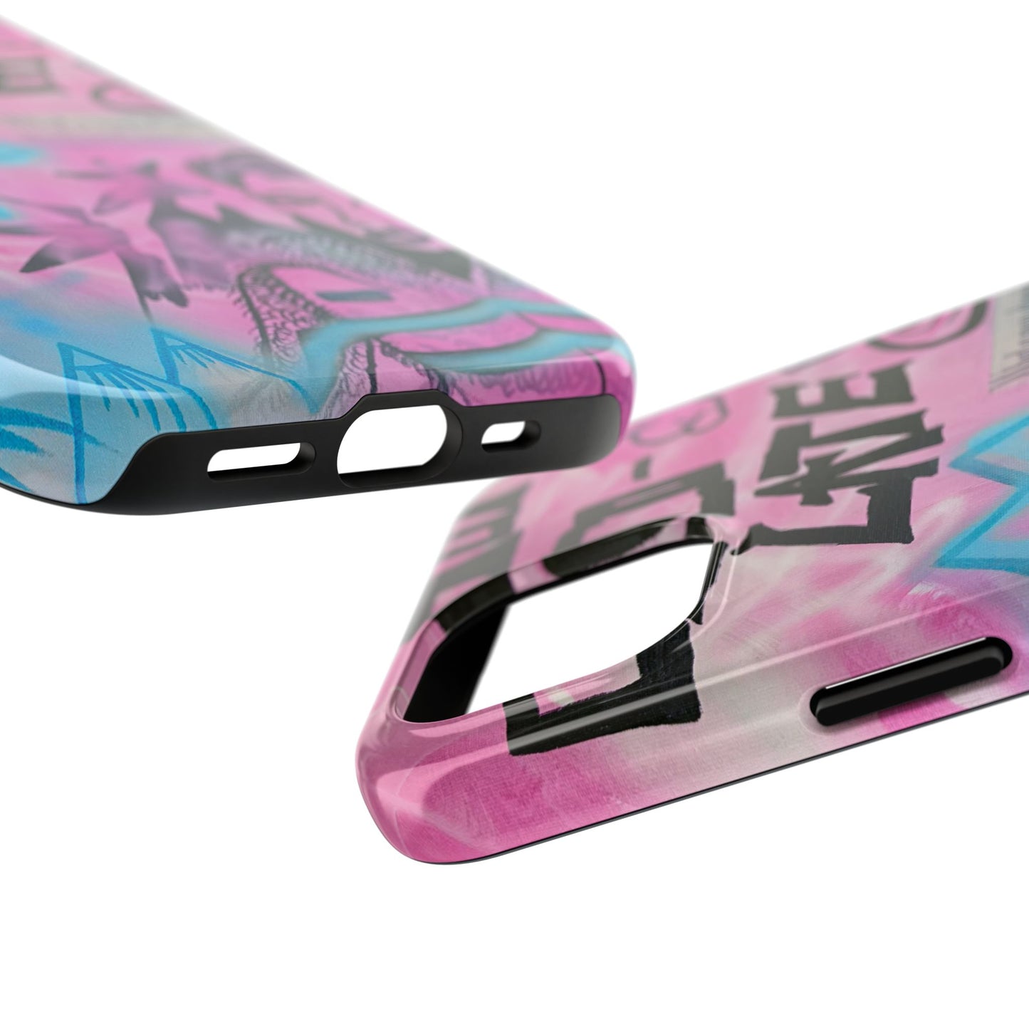 "avant le ski" airbrush iPhone case