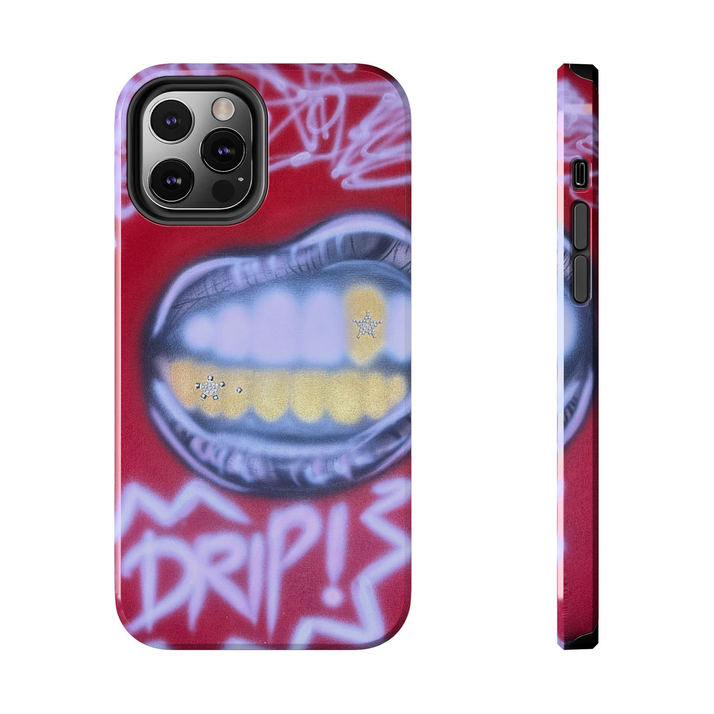 "tooth drip" airbrush iPhone case
