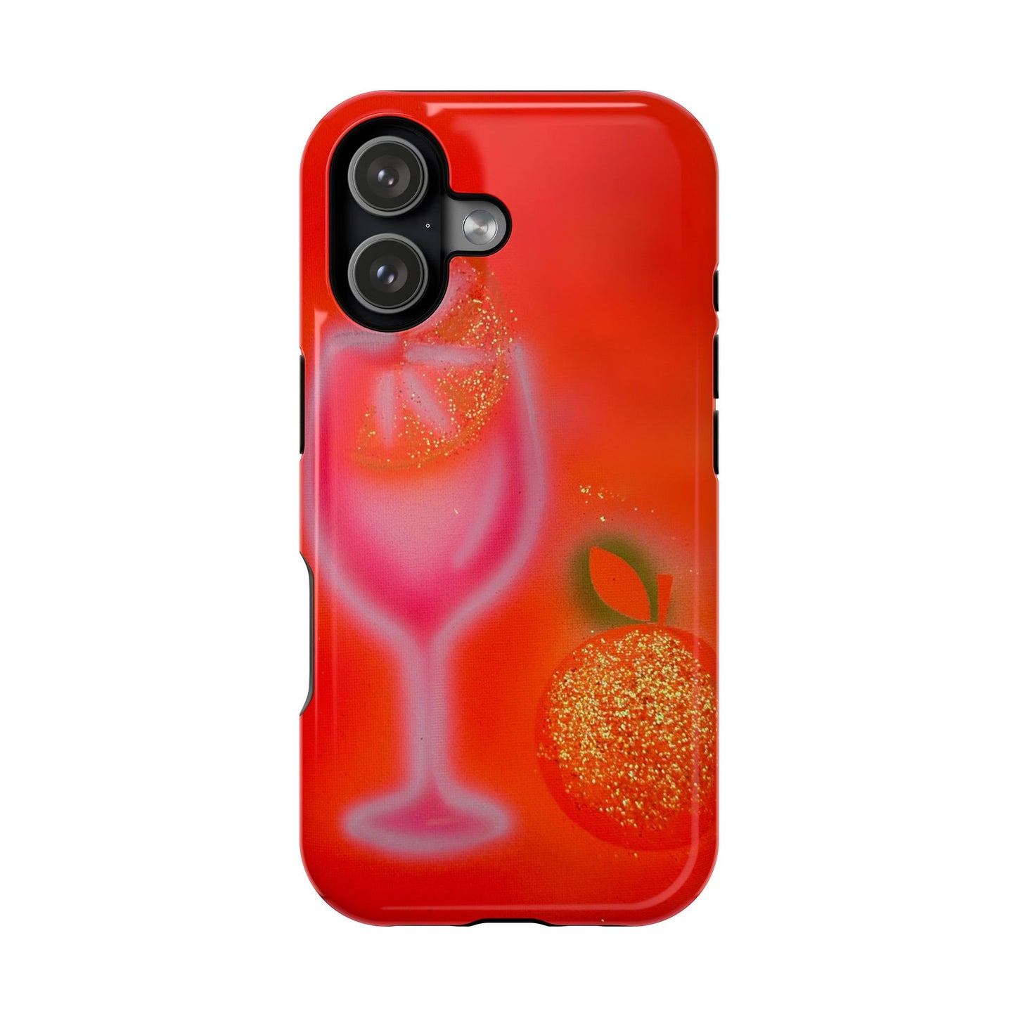 MagSafe "aperol spritz" airbrush iPhone case