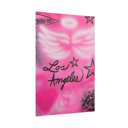 "pink angel wings" airbrush rolled print
