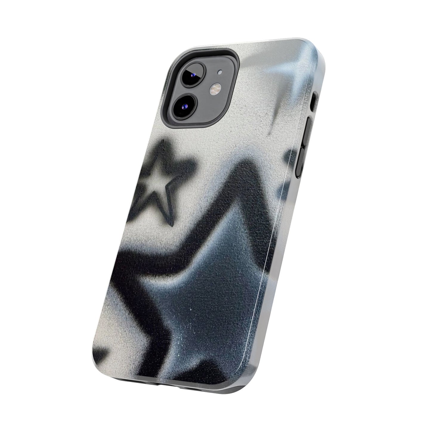 "black & white stars" airbrush iPhone case