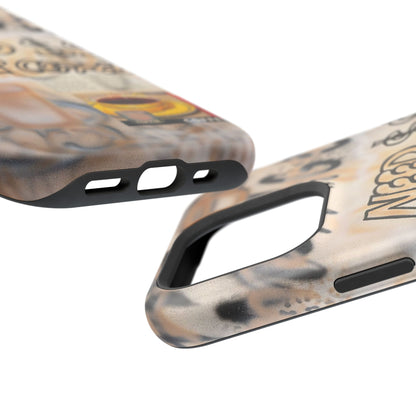 MagSafe "need $$ for coffee" airbrush iPhone case