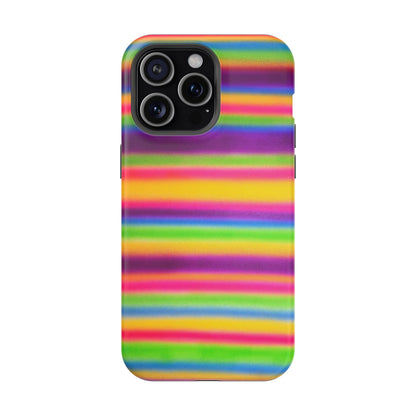MagSafe "colorful stripes" airbrush iPhone case