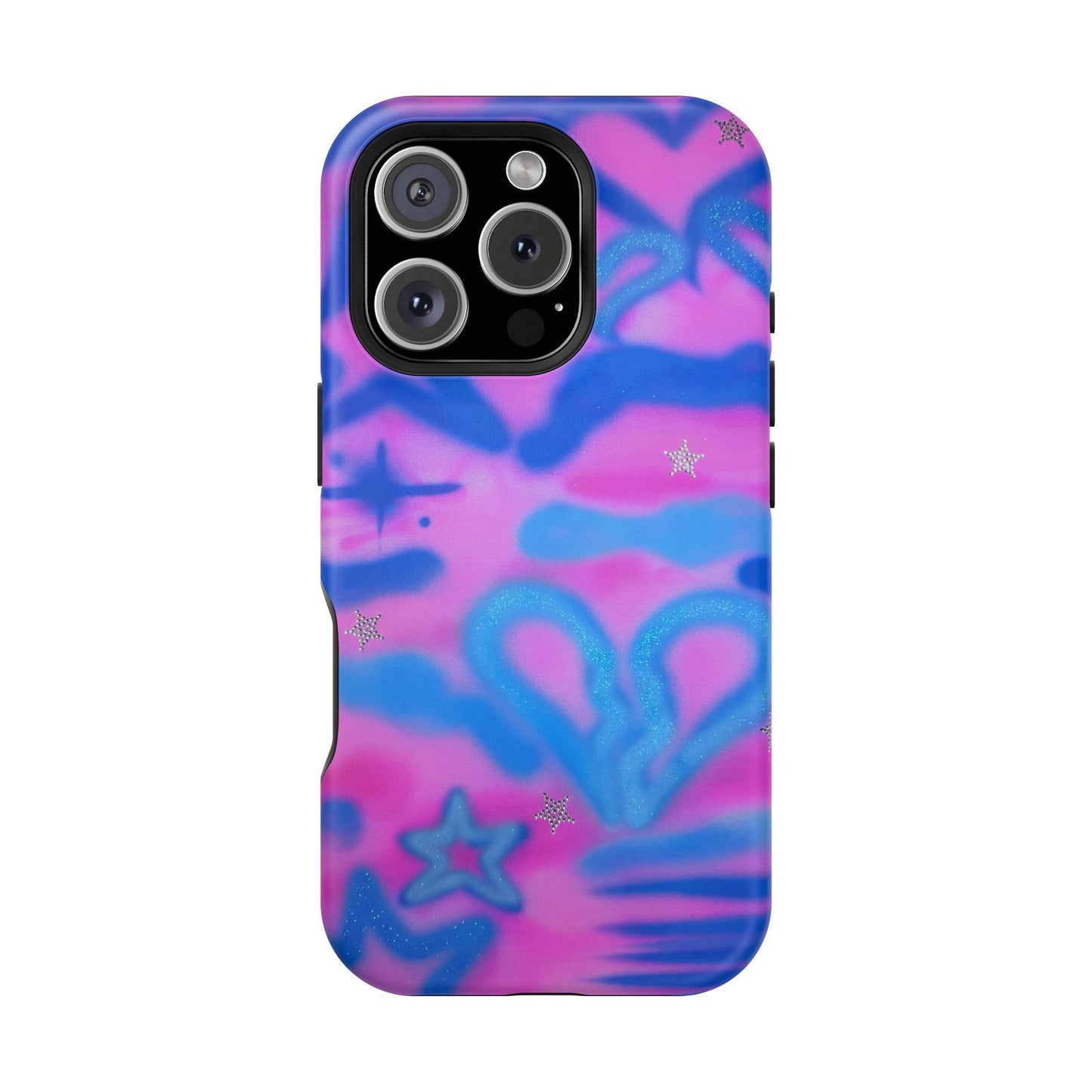 MagSafe "blue camo" airbrush iPhone case