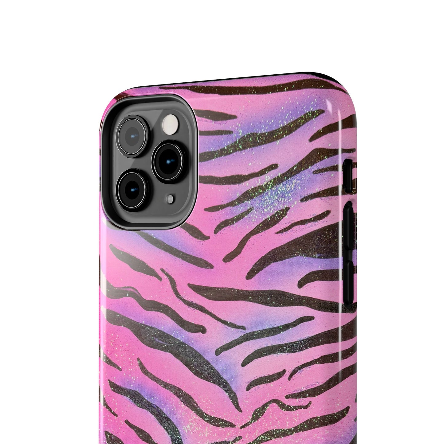 "glitter zebra" airbrush iPhone case