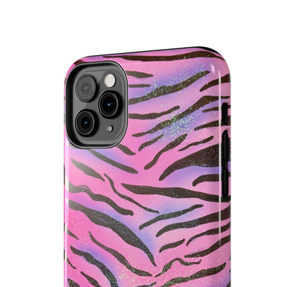 "glitter zebra" airbrush iPhone case
