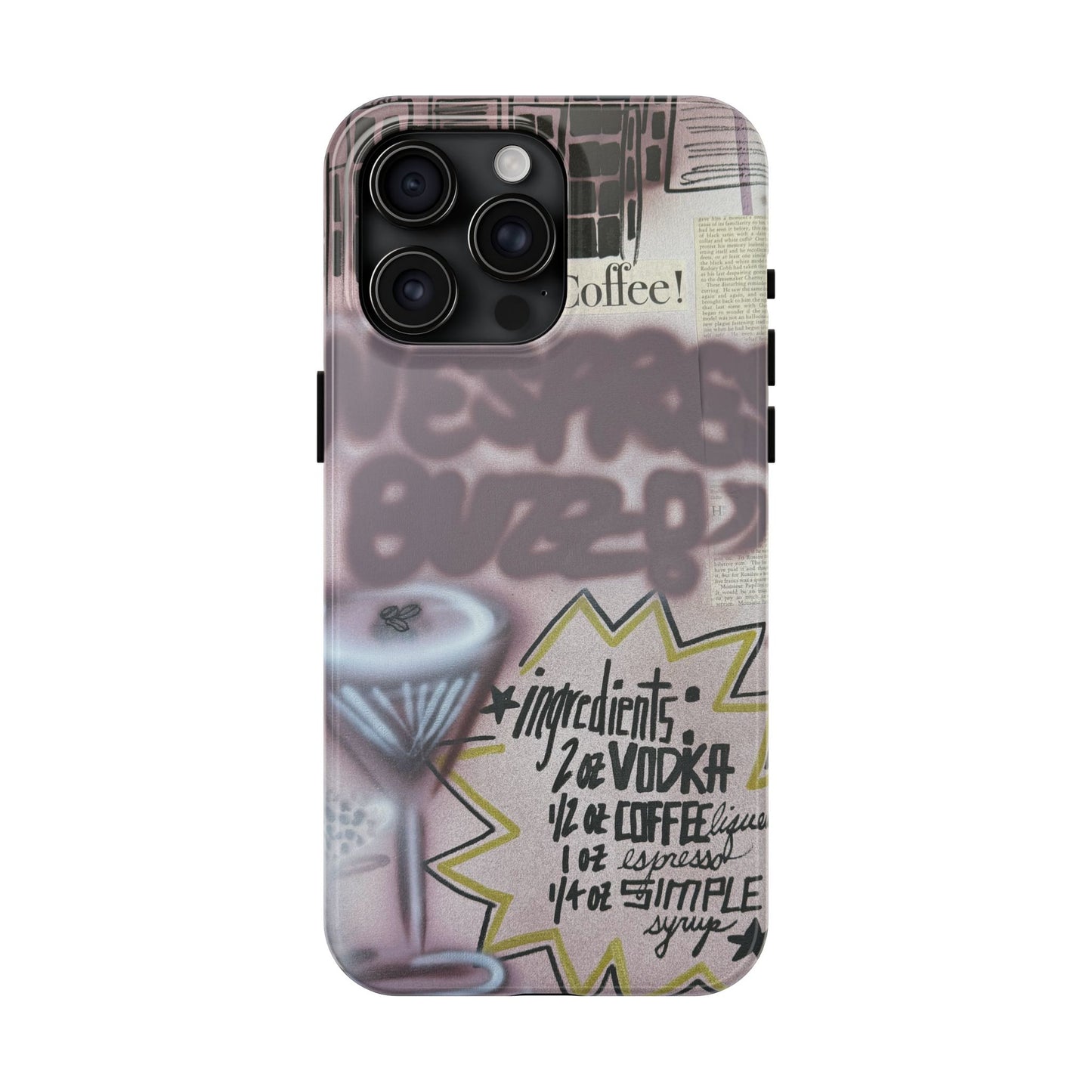 "espresso martini" airbrush iPhone case
