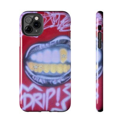 "tooth drip" airbrush iPhone case