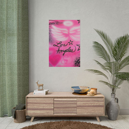 "pink angel wings" airbrush rolled print