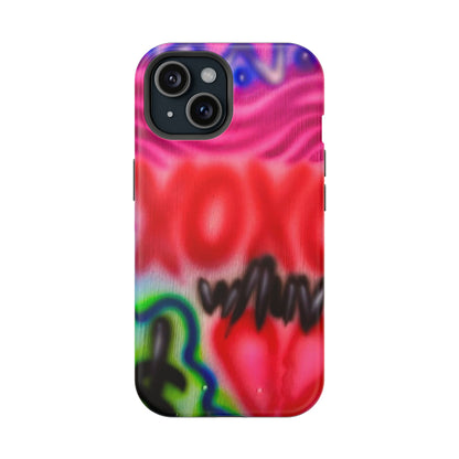 MagSafe Airbrush-iPhone-Hülle „with luv, xoxo“