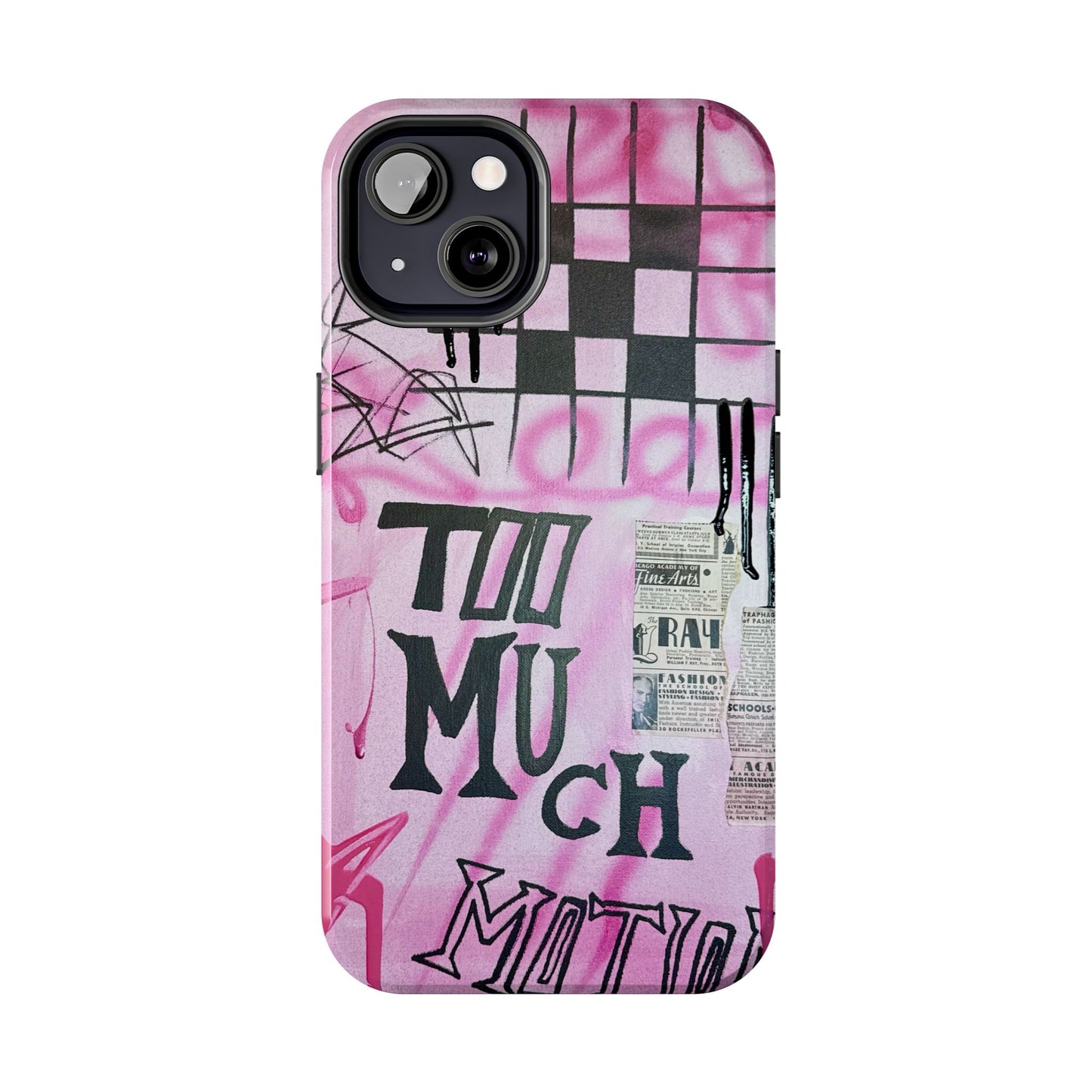 "too much motion" airbrush iPhone case