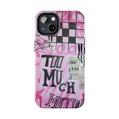 "too much motion" airbrush iPhone case