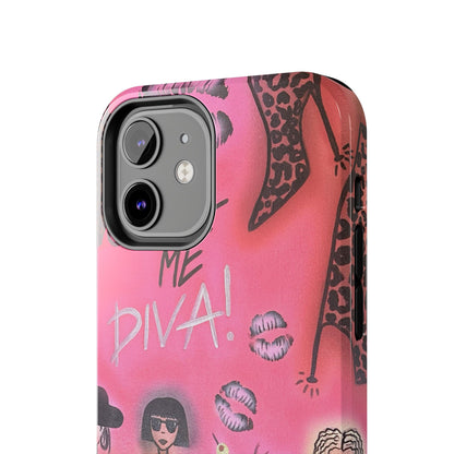 "party diva" airbrush iPhone case