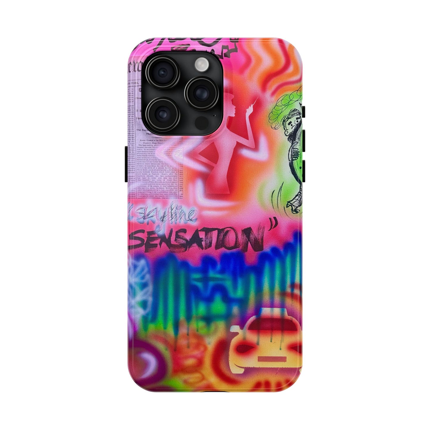"skyline sensation" airbrush iPhone case