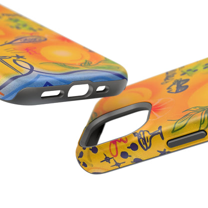 MagSafe Airbrush iPhone Hülle „citrus coastline“