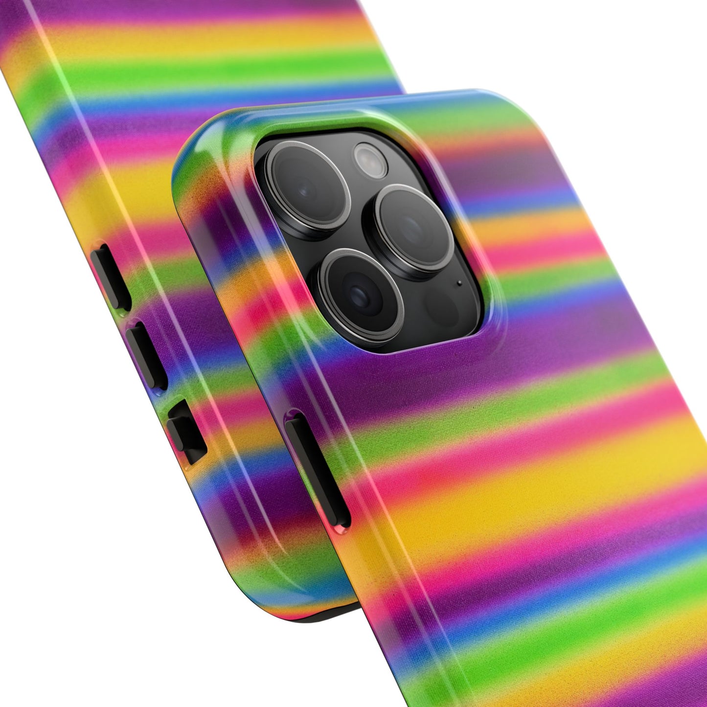 "colorful stripes" airbrush iPhone case
