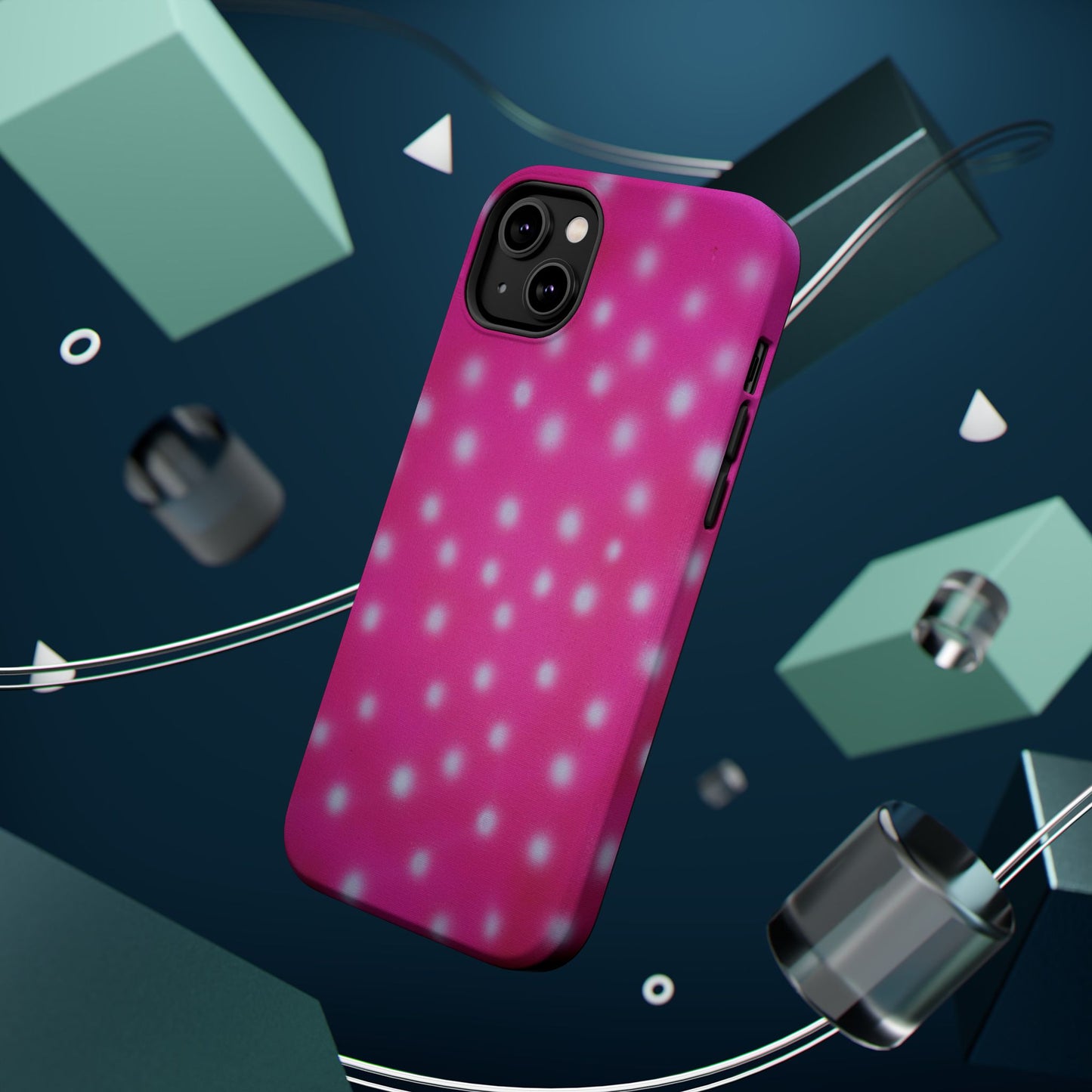 MagSafe "bubblegum polka dot" airbrush iPhone case