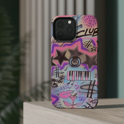 MagSafe "jazz club" airbrush iPhone case