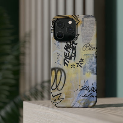 MagSafe "golden glacier" airbrush iPhone case