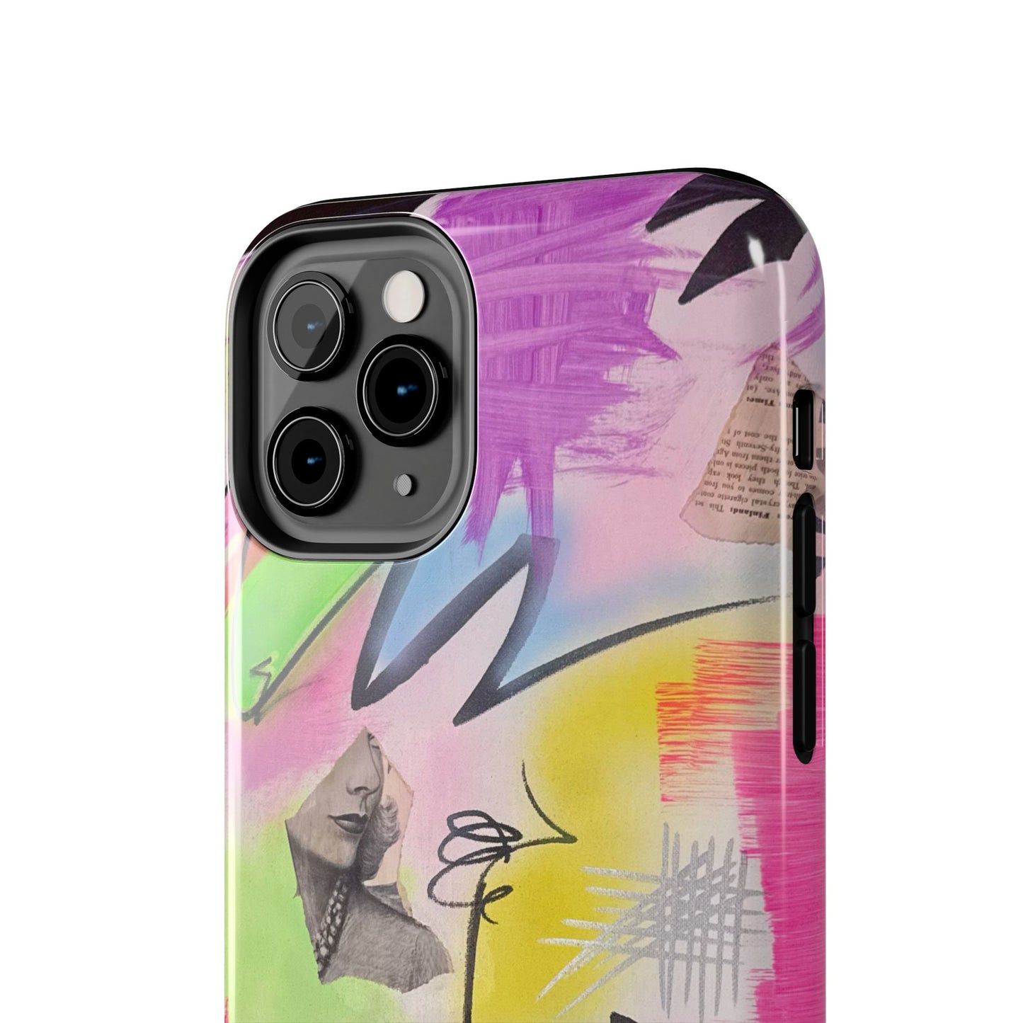 "pastel static" airbrush iPhone case